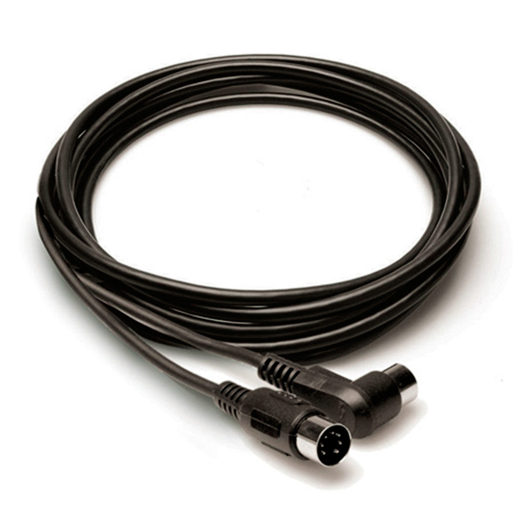 Hosa 7 Pin M mini-din right angle to 7 Pin M mini-din adaptor, 25' - ADA-725BULK - Neon Production Supply