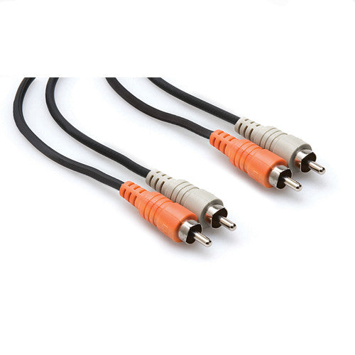 Hosa 2x RCA M to 2x RCA M Cable, 3' - CRA-201 - Neon Production Supply