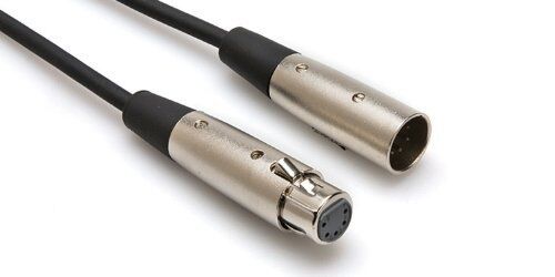 Hosa DMX Cable - XLR5F to XLR5M, 100' - DMX-5100