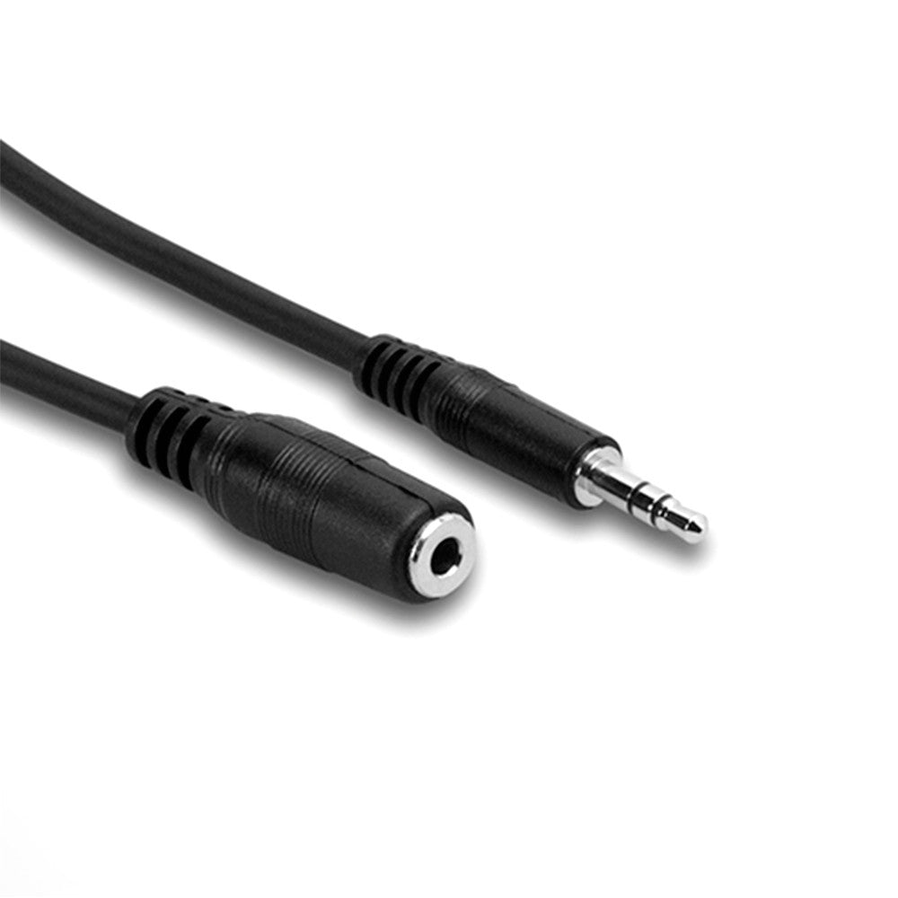 Hosa Headphone Extension Cable, 3.5mm TRSF to 3.5mm TRSM, 25' - MHE-125 - Neon Production Supply