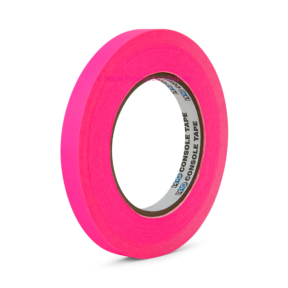 Pro Console 1/2" x 60yd, Fluorescent Pink - Neon Production Supply