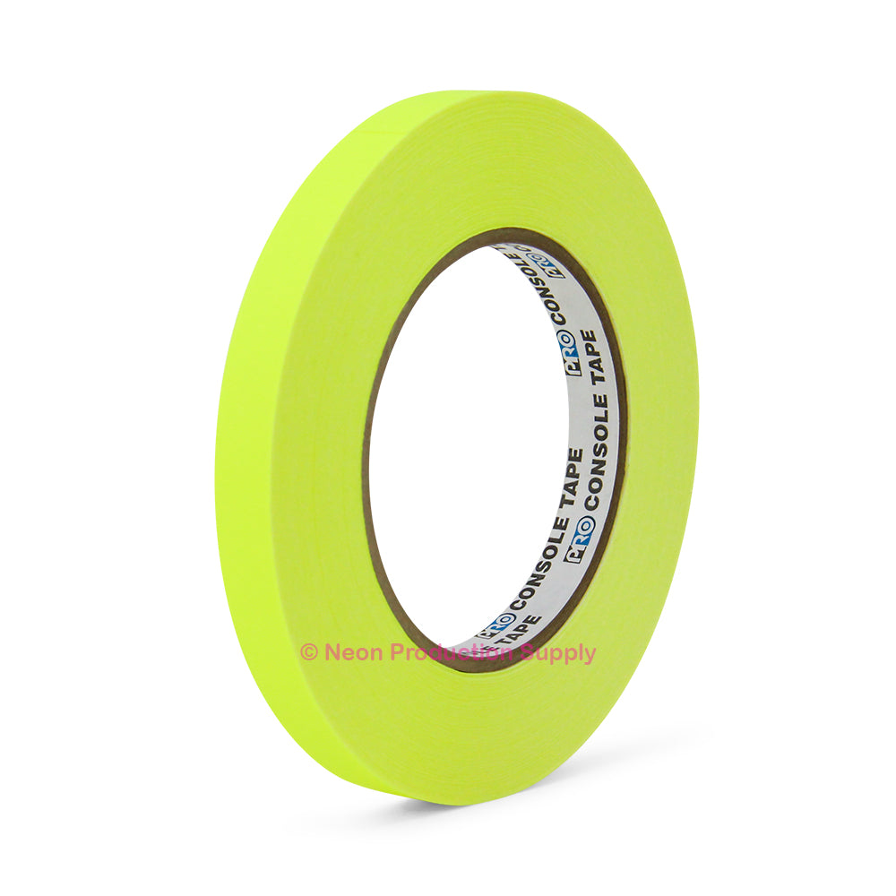 Pro Console 1/2" x 60yd, Fluorescent Yellow - Neon Production Supply