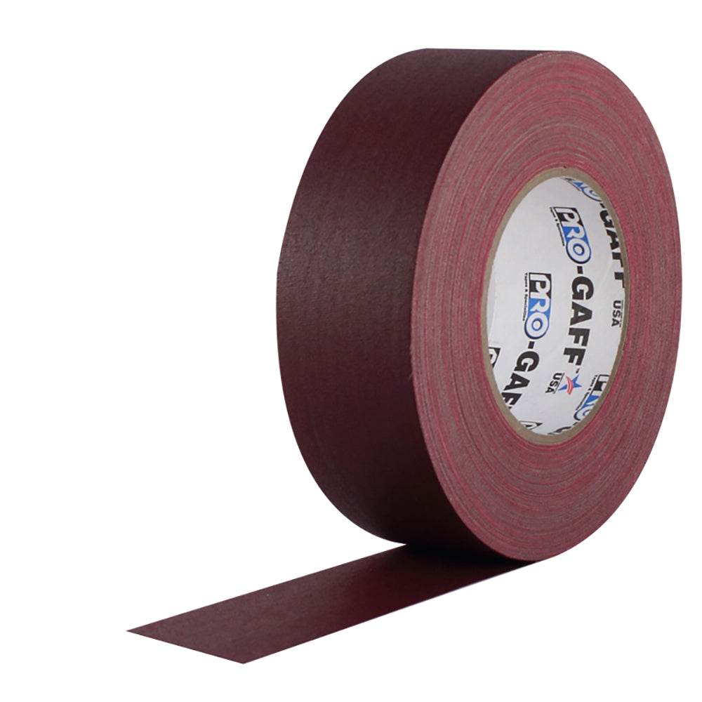 Pro Gaff Tape - 2" x 55yd, Burgundy - Neon Production Supply