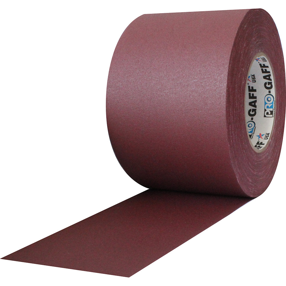 Pro Gaff Tape - 4" x 55yd, Burgundy - Neon Production Supply