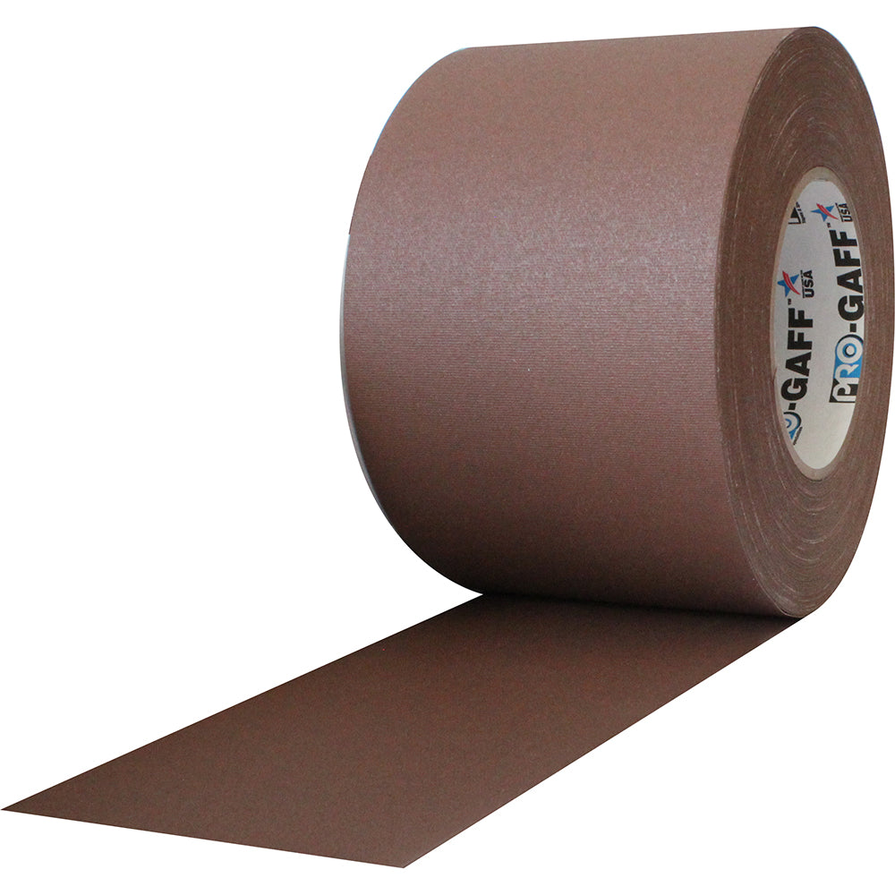 Pro Gaff Tape - 4" x 55yd, Brown - Neon Production Supply