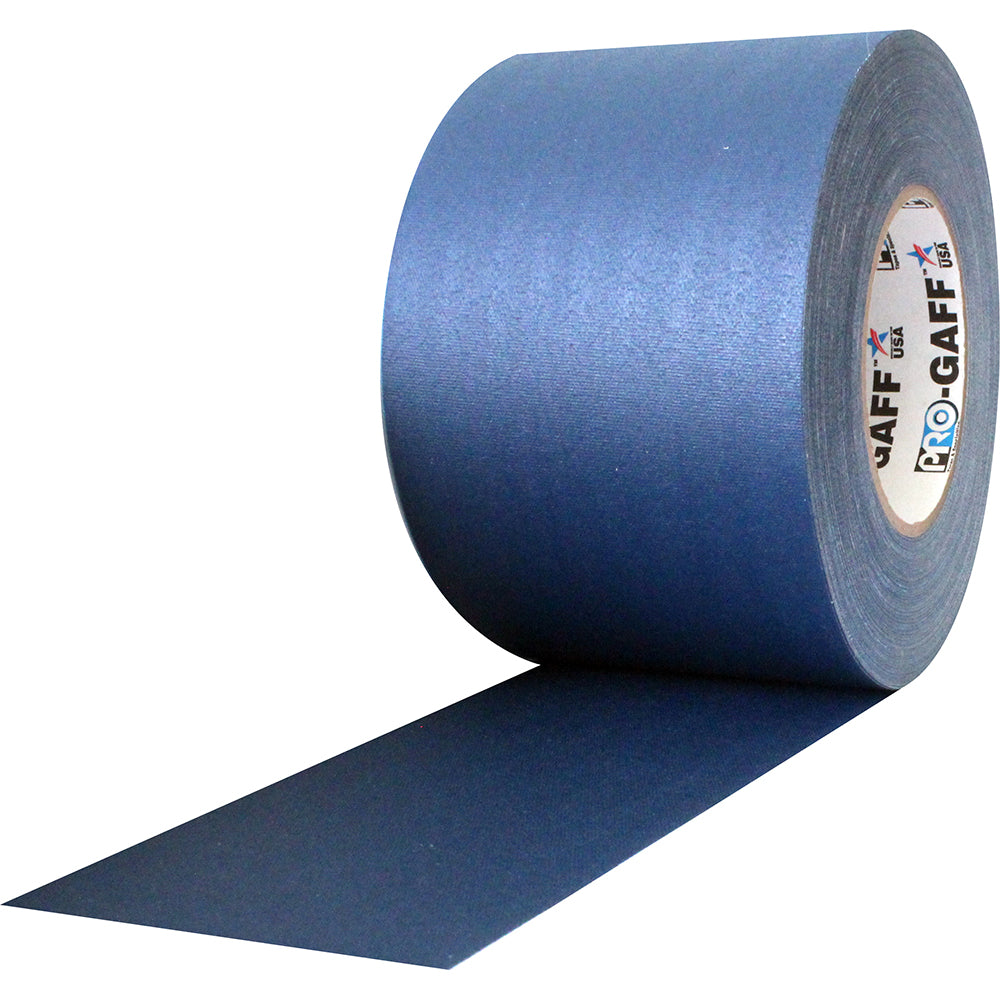 Pro Gaff Tape - 4" x 55yd, Dark Blue - Neon Production Supply