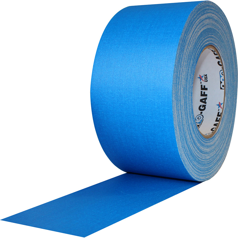 Pro Gaff Tape - 3" x 55yd, Electric Blue - Neon Production Supply