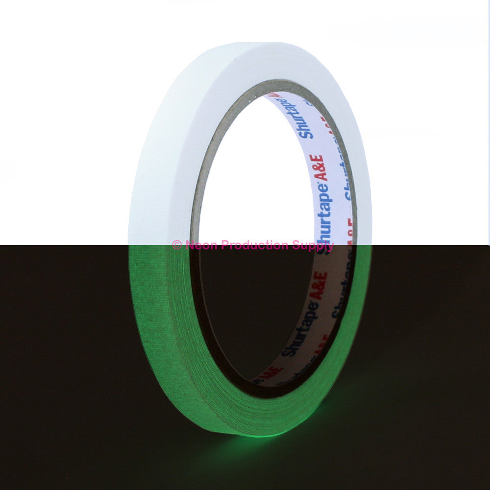 Pro Gaff Spike Tape - 1/2" X 10yd, Glow - Neon Production Supply