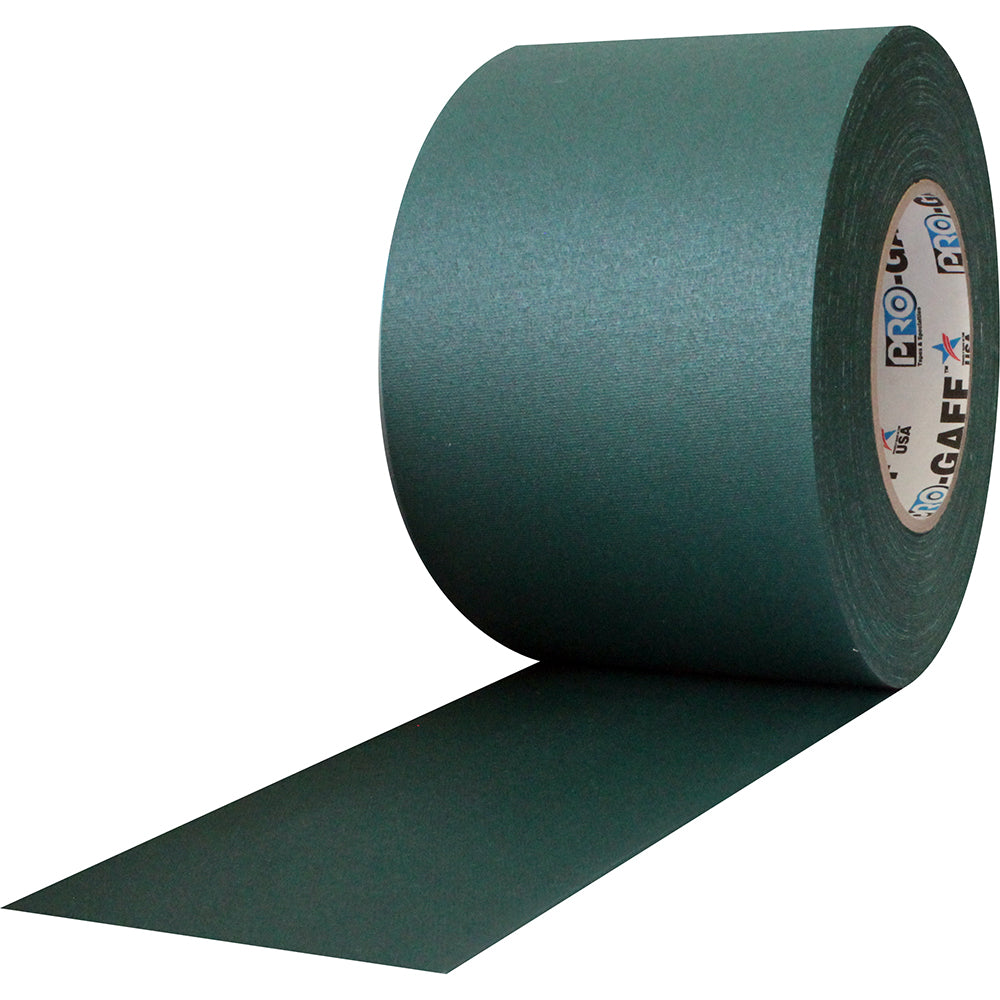 Pro Gaff Tape - 4" x 55yd, Green - Neon Production Supply