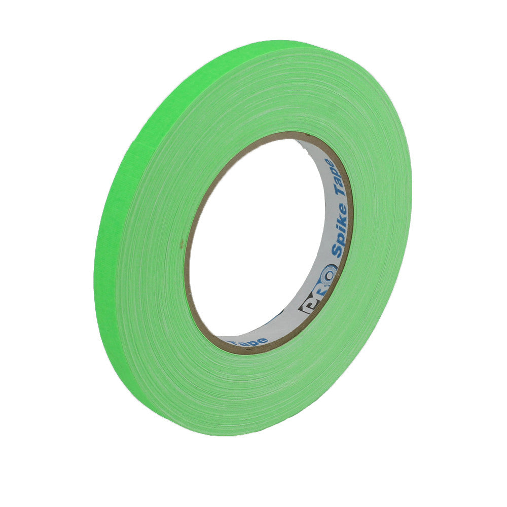 Pro Gaff Spike Tape - 1/2 x 45yd, Fluorescent Green - Neon