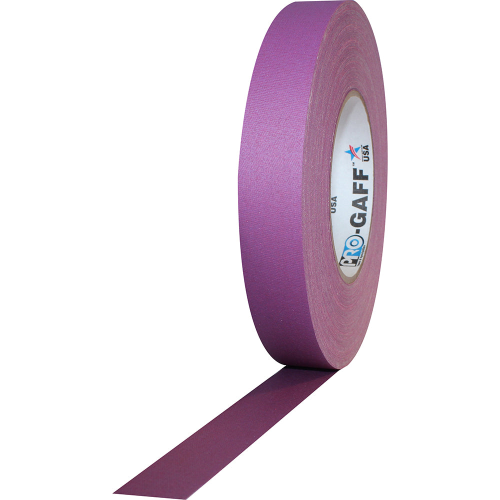 Pro Gaff Tape - 1" x 55yd, Purple - Neon Production Supply