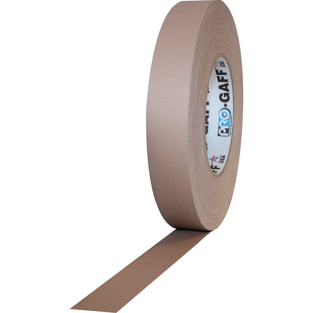 Pro Gaff Tape - 1" x 55yd, Tan - Neon Production Supply