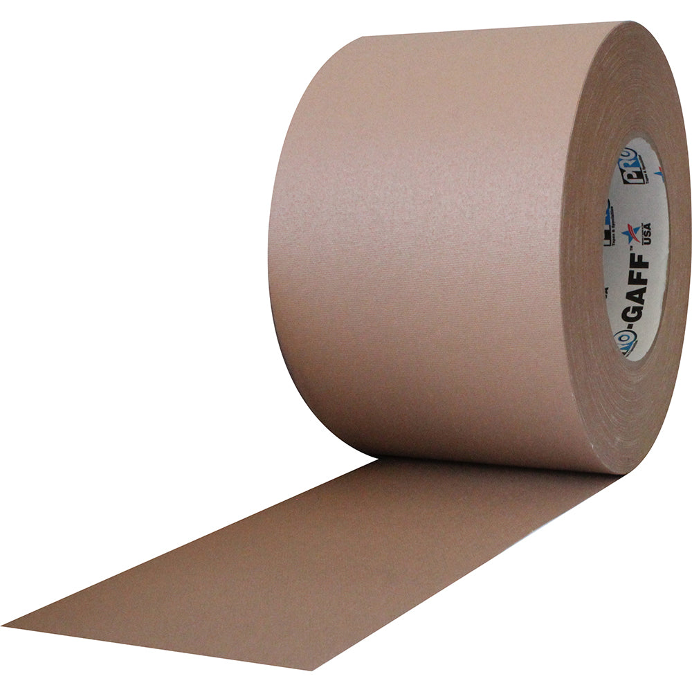 Pro Gaff Tape - 4" x 55yd, Tan - Neon Production Supply