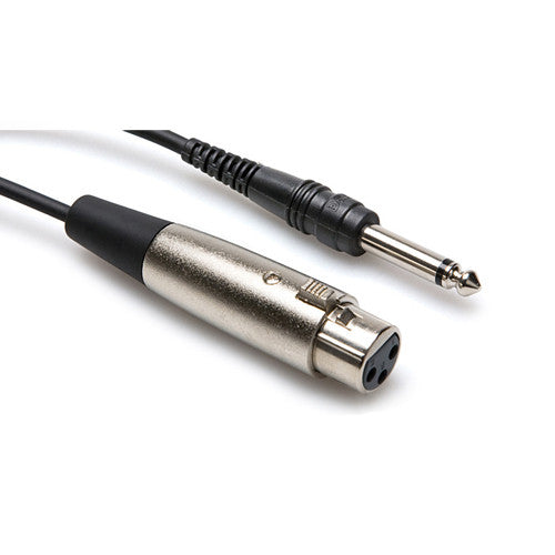Hosa 1/4" TSM to XLR3F Cable, 5' - PXF-105 - Neon Production Supply