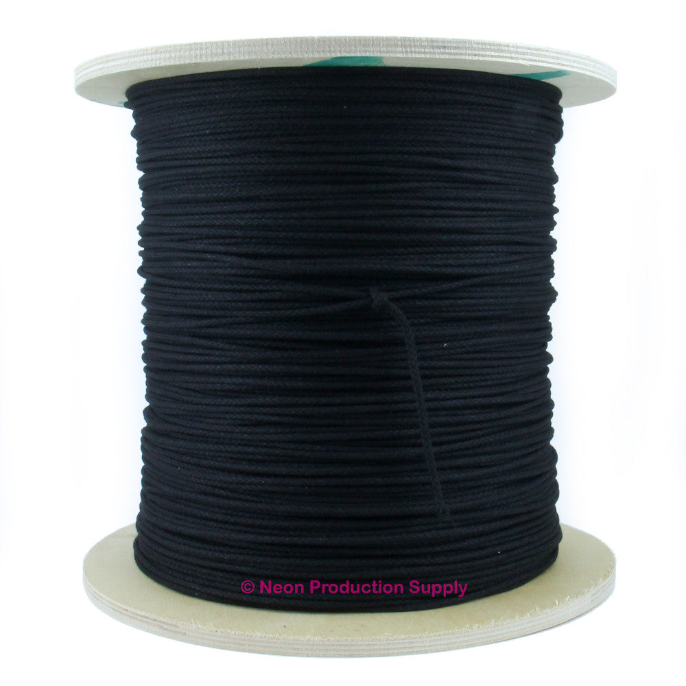  1/8 inch Black Cotton Tie Line/Theater Cord - 600 Foot Spool