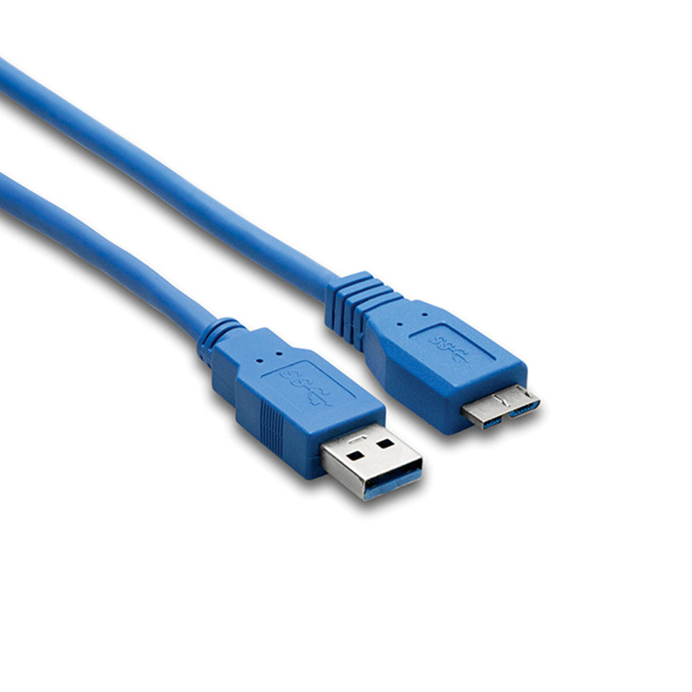 Hosa USB Cable - Type A to Type C, USB 3.0, 3' - USB-303AC - Neon Production Supply