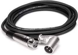 Hosa Microphone Cable - XLR3F to XLR3M Right Angle, 3' - XRR-103