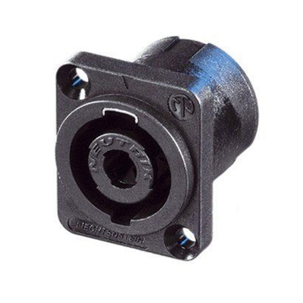 Neutrik 4-Pin Chassis speakON Connector, D-Size Flange - NL4MP - Neon Production Supply